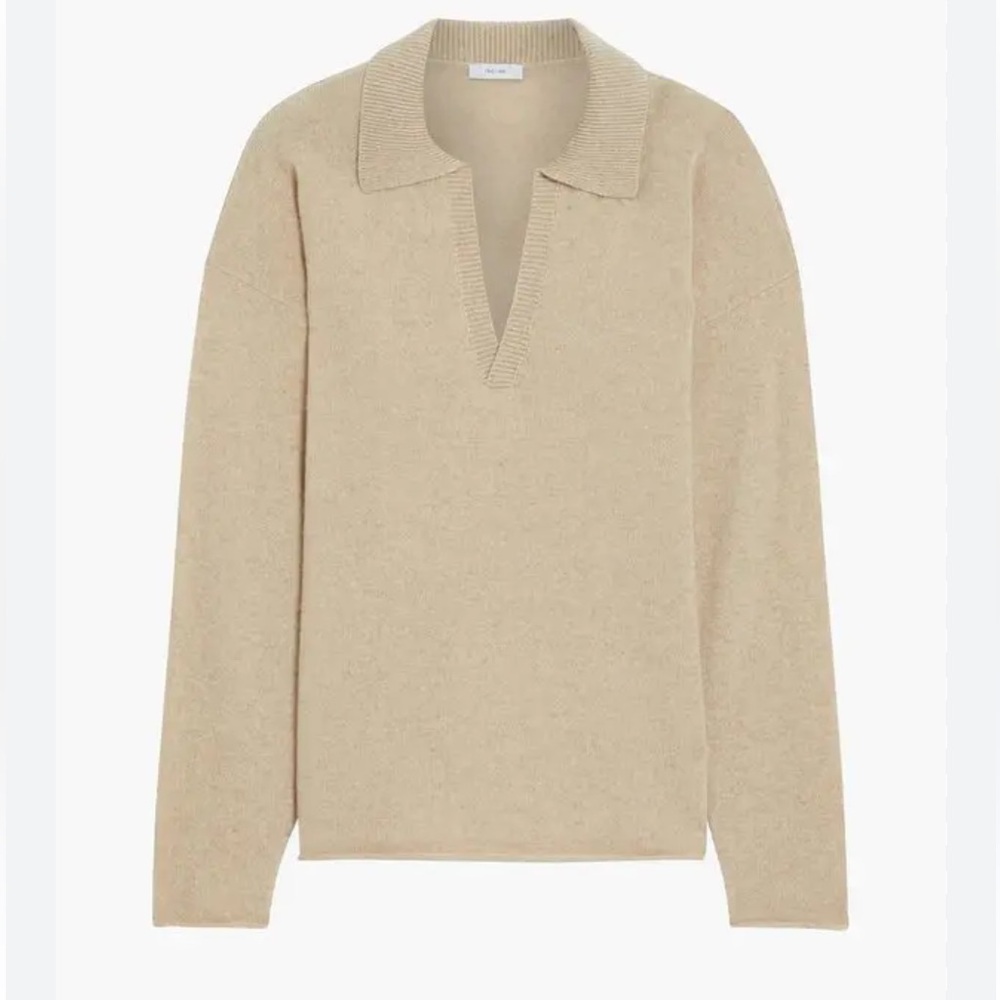 Iris & Ink Cashmere Polo Sweater